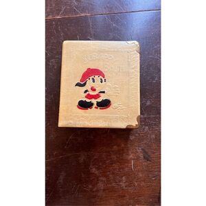 VINTAGE 1935 20TH CENTURY ANTIQUE ZELL BOOK FIGURAL "SCRAPPY BANK" CARTOON